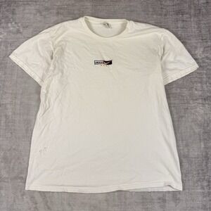 Nike Shirt Mens Large White Center Swoosh Vtg 90s Embroidered 1996 Dream Team